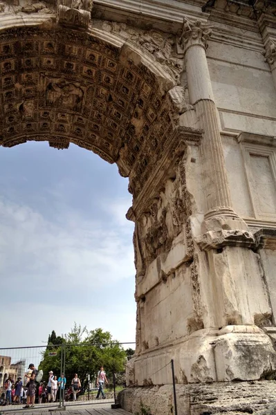 Roman Ruins Rome Forum Romanum Italy — Fotografia de Stock