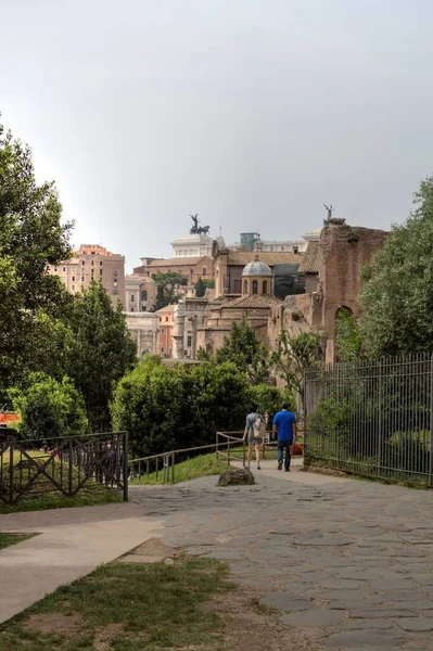 Roman Ruins Rome Forum Romanum Italy — Stockfoto