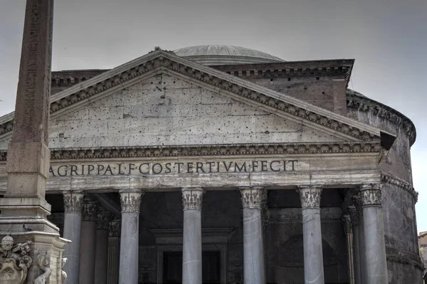 Pantheon Rome Italy Ancient Retro Vintage — Fotografia de Stock