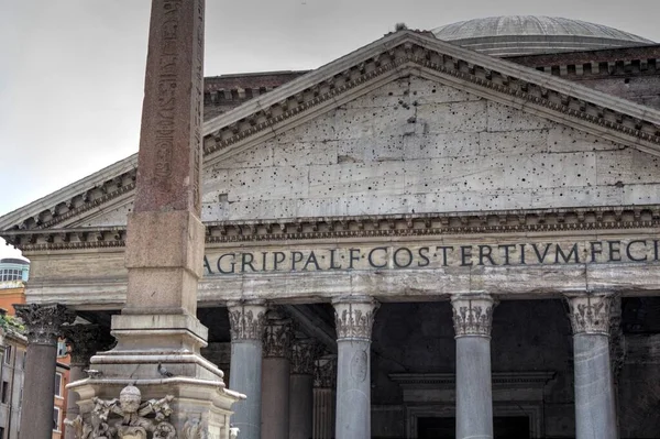 Pantheon Rome Italy Ancient Retro Vintage — Foto Stock