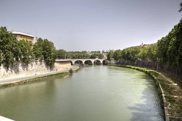 Ponte Vittorio Emanuele Rome Italy — Stock Photo, Image