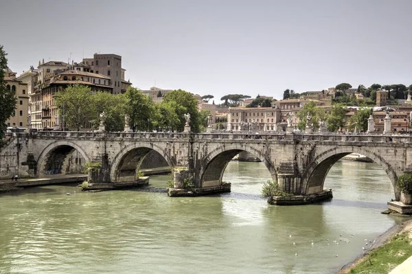 Ponte Vittorio Emanuele Rome Italy — Stock Photo, Image