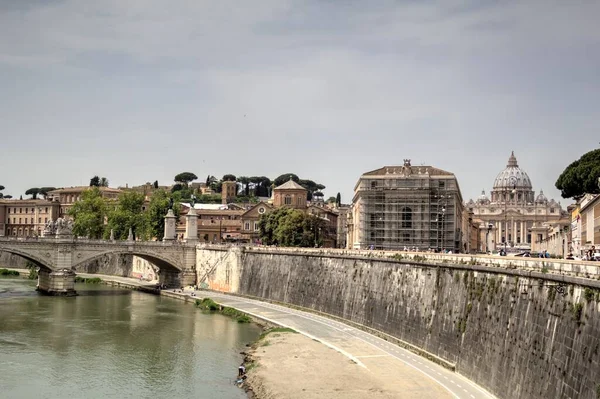 Ponte Vittorio Emanuele Rom Italien — Stockfoto