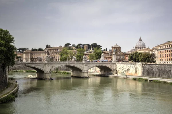 Ponte Vittorio Emanuele Řím Itálie — Stock fotografie