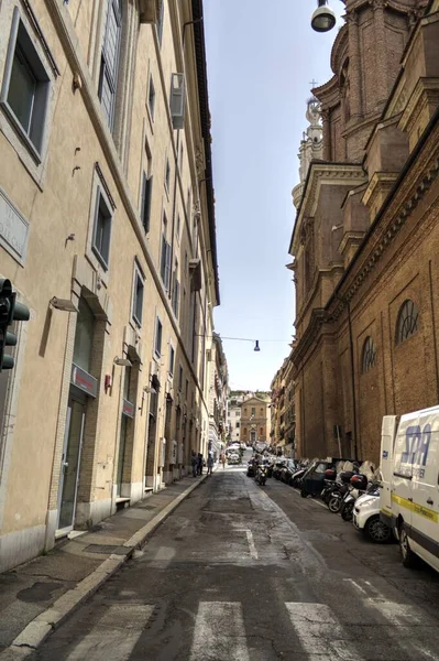 Een Pittoreske Straat Rome Italië Architectuur — Stockfoto