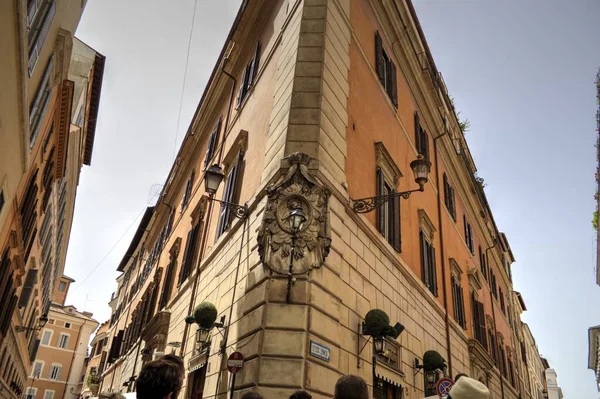 Γραφικός Δρόμος Στη Ρώμη Ιταλία Αρχιτεκτονική — Φωτογραφία Αρχείου