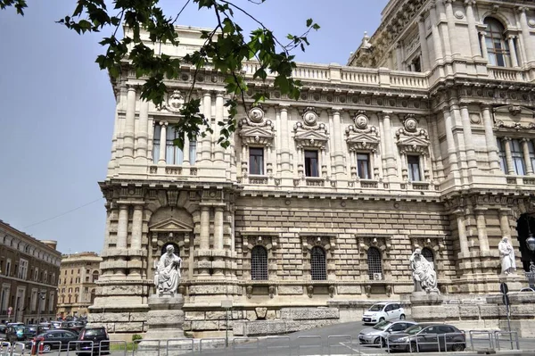 Una Strada Pittoresca Roma Italia Architettura — Foto Stock