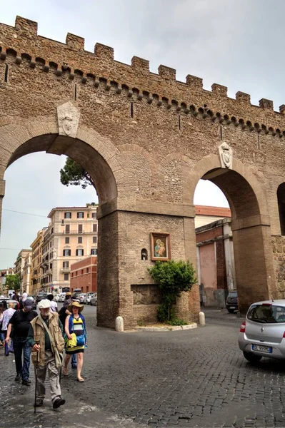 Uma Rua Pitoresca Roma Itália Arquitetura — Fotografia de Stock