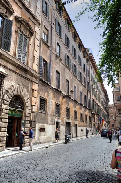 Eine Malerische Straße Rom Italien Architektur — Stockfoto