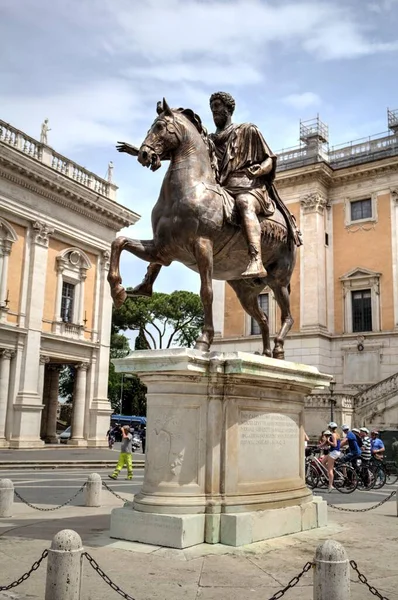 Pittoresk Gata Rom Italien Arkitektur — Stockfoto