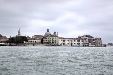 Venedik manzaralı deniz binaları İtalya