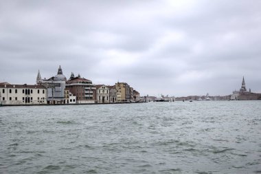 Venedik manzaralı deniz binaları İtalya