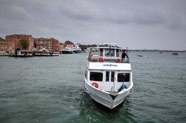 Venedik manzaralı deniz binaları İtalya