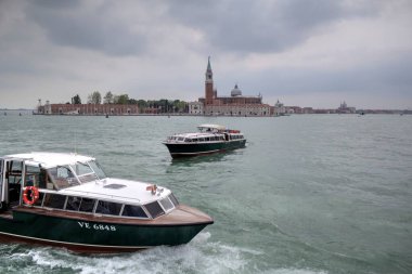 Venedik manzaralı deniz binaları İtalya