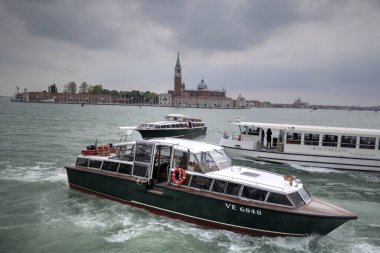 Venedik manzaralı deniz binaları İtalya