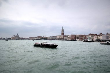 Venedik manzaralı deniz binaları İtalya