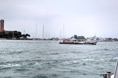 Venedik manzaralı deniz binaları İtalya