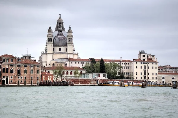 Venecia Vista Del Gran Canal Basílica Santa Maria Della Italia — Foto de Stock