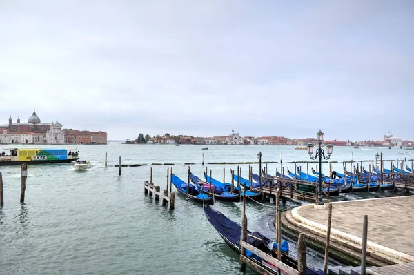 Venecia Vista Del Gran Canal Basílica Santa Maria Della Italia — Foto de Stock