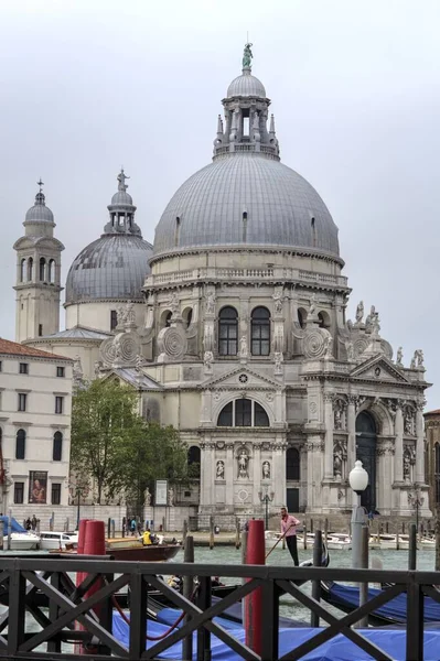 Venezia Veduta Del Grande Canale Della Basilica Santa Maria Della — Foto Stock