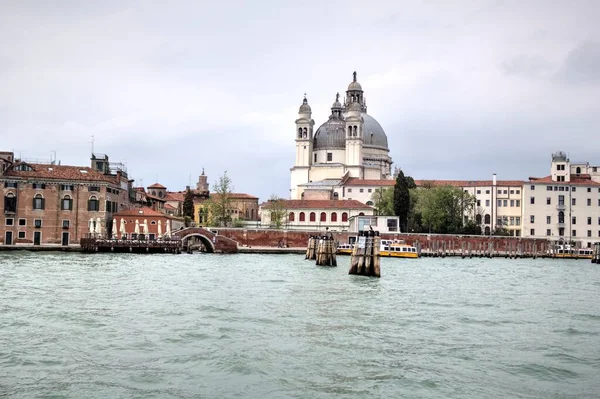 Venecia Vista Del Gran Canal Basílica Santa Maria Della Italia — Foto de Stock
