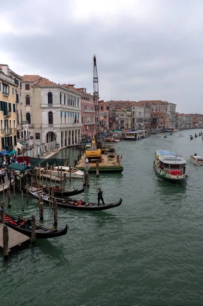 Île Murano Venise Italie Vue Sur Canal Avec Bateau — Photo