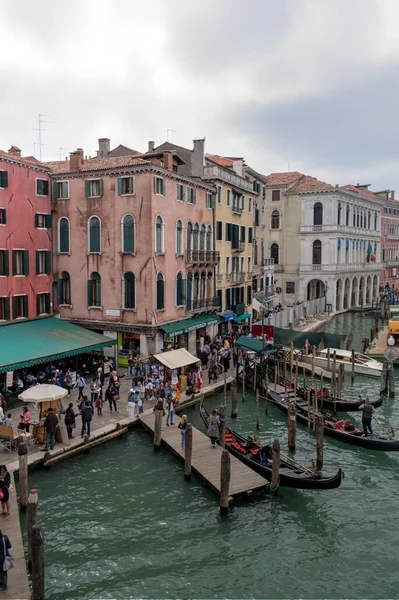 Insel Murano Venedig Italien Blick Auf Kanal Mit Boot — Stockfoto