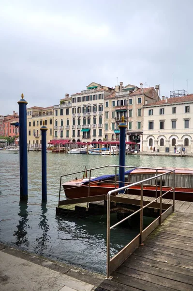 Île Murano Venise Italie Vue Sur Canal Avec Bateau — Photo