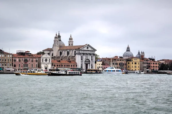 Venecia Vista Cityline Mar Edificios Italia — Foto de Stock