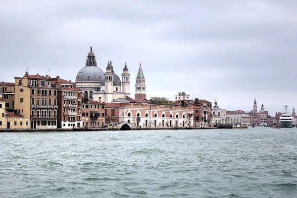 Venecia Vista Cityline Mar Edificios Italia — Foto de Stock