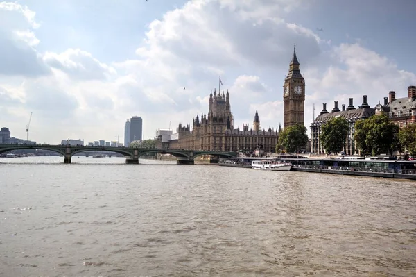 Big Ben Case Del Parlamento Londra Regno Unito — Foto Stock