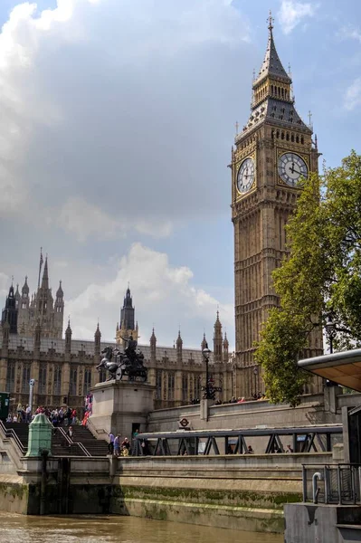 Big Ben Casas Parlamento Londres Reino Unido — Fotografia de Stock