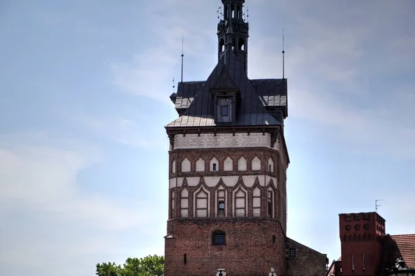 Gdansk Antiguos Edificios Ciudad Fotografía Retro Vintage Antiguo — Foto de Stock