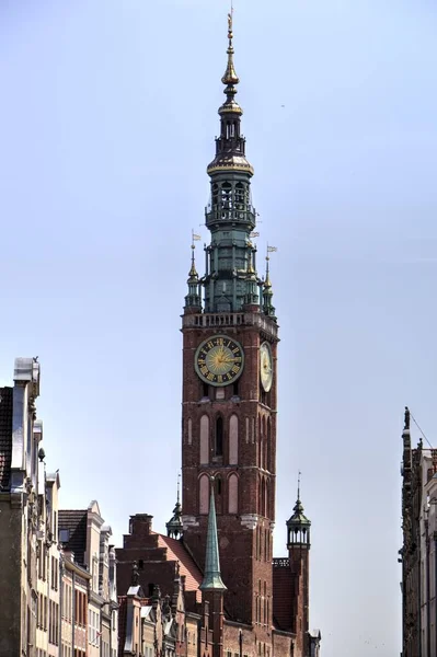 Gdansk Cidade Velha Mercado Fotos Vintage Retro — Fotografia de Stock