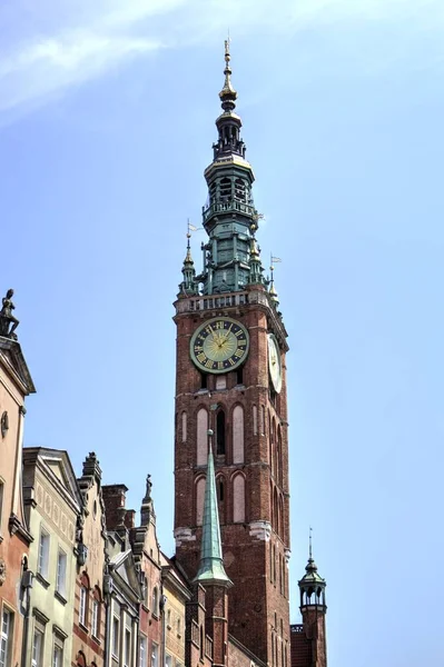 Gdansk Vieille Ville Marché Photographie Vintage Rétro — Photo