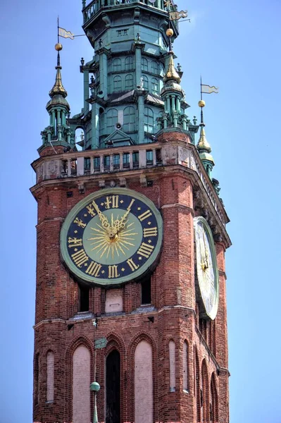 Gdansk Gamla Stan Marknaden Fotografi Vintage Retro — Stockfoto