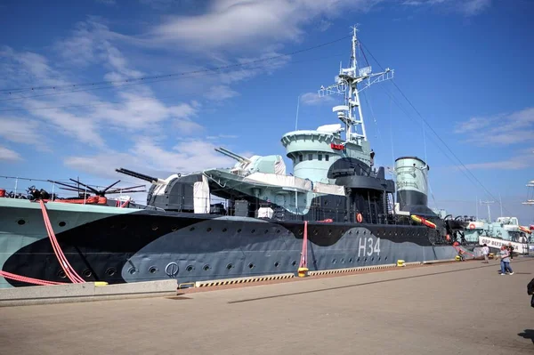Orp Blyskawica Destructor Gdynia Poland Military Boat — 스톡 사진
