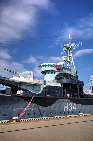 Orp Blyskawica Destroyer Gdynia Polen Militaire Boot — Stockfoto