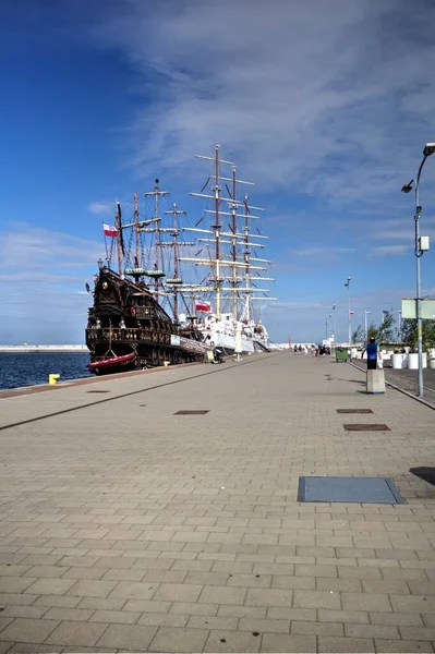 Gdynia Piratenboot Haven Fotografie — Stockfoto