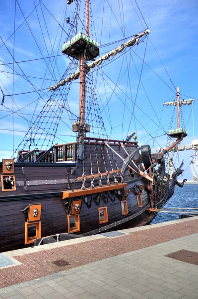 Gdynia Bateau Pirate Photographie Port — Photo