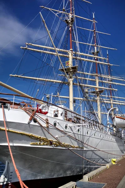 Gdynia Fragata Vela Puerto Fotografía — Foto de Stock