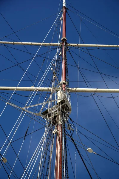 Gdynia Segling Fregatt Hamnen Fotografering — Stockfoto