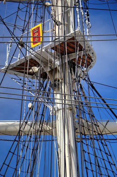 Gdynia Segling Fregatt Hamnen Fotografering — Stockfoto