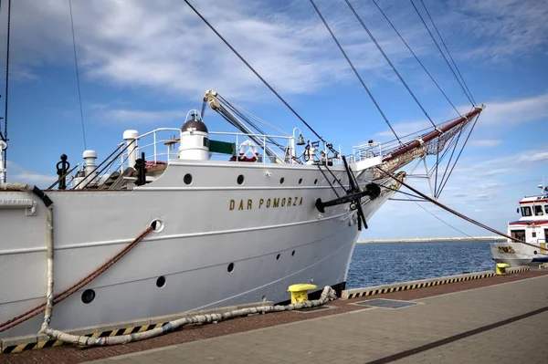 Gdynia Fragata Vela Puerto Fotografía — Foto de Stock