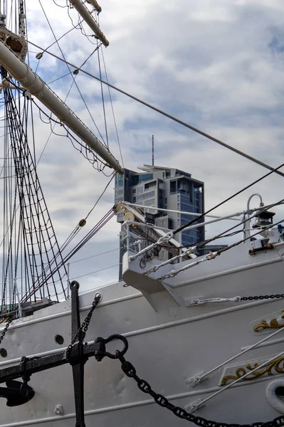Gdynia Sailing Frigate Harbor Photography — Stock Photo, Image