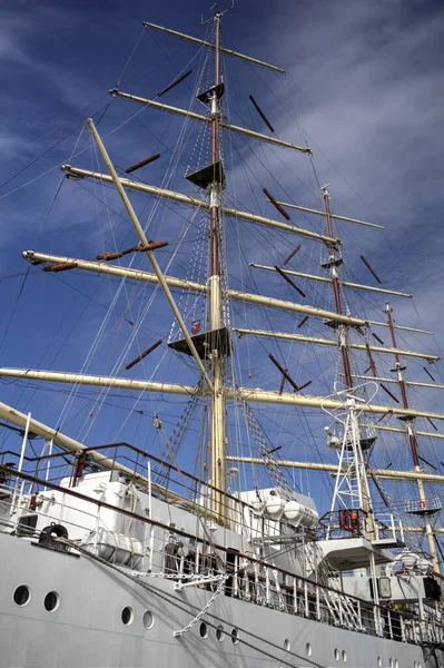 Gdynia Fragata Vela Puerto Fotografía — Foto de Stock