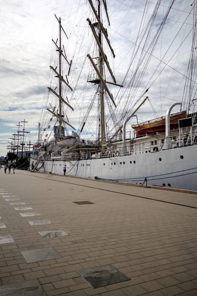 Gdynia Sailing Frigate Harbor Photography — Stock Photo, Image