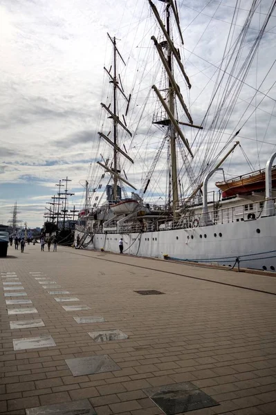 Gdynia Zeilfregat Havenfotografie — Stockfoto