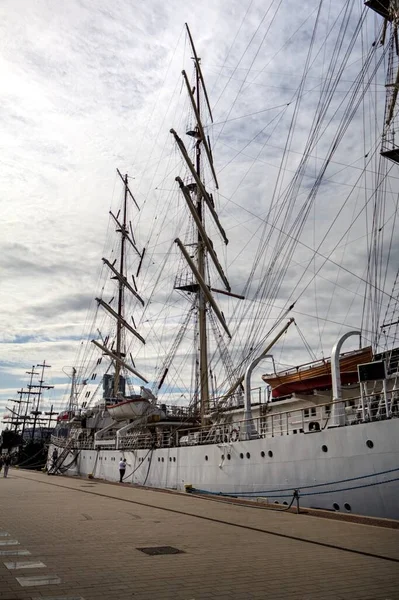 Gdynia Sailing Fregatte Hafen Fotografie — Stockfoto