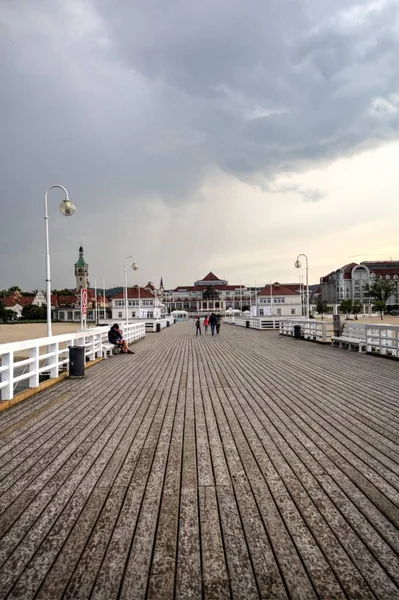 Muelle Sopot Molo Sopocie Gdynia Polonia — Foto de Stock